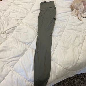 Lululemon Fast and Free leggings, Light green